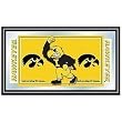 University of Iowa Logo and Mascot Framed Mirror
