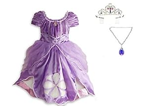 Disney - Sofia 2014 Costume Set - Size 3 - Include: Tiara, Amulet