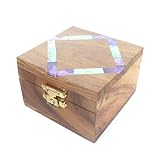 Review The Tribeca Gift Company  / Sheesham Wood Square Box with Bone Inlay