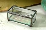 J Devlin Silver Dragonfly Clear Glass Jewelry and Trinket Box 178-2