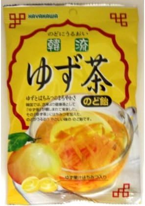 Throat candy 80gX20 bags of Hayakawa confectionery Korean citron tea