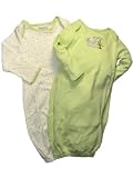 2 pack of Gowns by Just Born - Green - 0-3 Mths