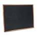 Quartet PCW304B Quartet Magnetic Chalkboard, Porcelain-On-Steel, 48 x 36, Black, Oak Frame