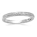 Sterling Silver Pave Diamond Wedding Anniversary Ring (0.05 cttw, I-J Color, I3 Clarity), Size 6
