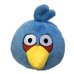 Commonwealth - Angry Birds - Blauer Angry Bird Plüsch - ca. 15 cm