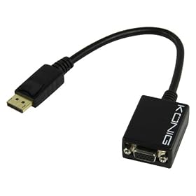 K�nig - CABLE-573-0.2 - C�ble Displayport vers VGA Male - Femelle