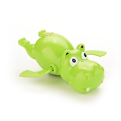 Wonderful-Buying 1 X Baby Educational Hippo Clockwork Wind Up Plastic Swimming Toy