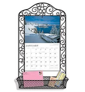 Amazon.com : LANG Black Wrought Iron Calendar Frame : Office Products