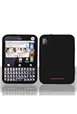Motorola MB502 Charm Silicone Skin Case - Black