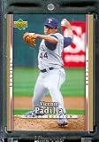 2007 Upper Deck First Edition Baseball Card #157 Vicente Padilla Texas Rangers - Mint Condition - In Protective Display Case !