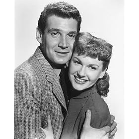 GENE BARRY AS DR. CLAYTON FORRESTER, ANN ROBINSON AS SYLVIA VAN BUREN FROM THE WAR OF THE WORLDS #2 - BLACK & WHITE Movie Photo - (4 Different Photograph & POSTER Sizes Available)