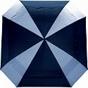 LONGRIDGE GOLF EQUIPMENT SQUARE UMBRELLA, NAVY / WHITE