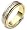 5.5mm 14 Karat Yellow Gold & Titanium 8 Diamond Wedding Band - 4