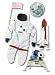 Jolees  Boutique Le Grande Dimensional Stickers, Man On The Moon