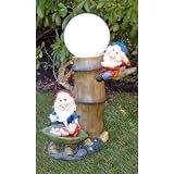 Outdoor Living : Solar Powered Garden Gnome Colour Changing Light - Bamboo