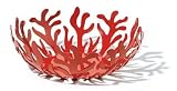 Alessi ESI01/29 R Obstschale aus Edelstahl, epoxidharzlackiert, rot
