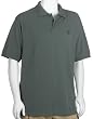 IZOD Men's Short Sleeve Solid Crested Silk Wash Pique Polo