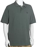 IZOD Mens Short Sleeve Solid Crested Silk Wash Pique Polo
