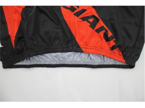 Giant Fleet Edition Cycling Jersey Long-Sleeved Slightly Thinner Giant Cycling Jersey Suits Bike Sportswear/Clothing (Red) : Size - L