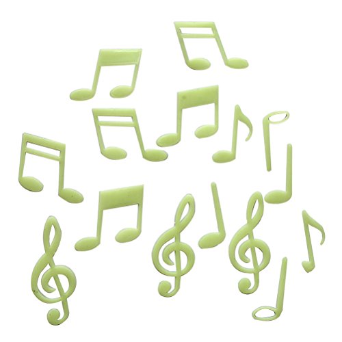 Happu-store(TM) Musical Note Glow In The Dark Stickers Bedroom Wall Decor