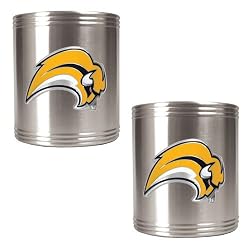 Buffalo Sabres NHL 2pc Stainless Steel Can Holder Set- Primary Logo by Great American Products