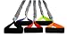 5 FIT CORD Covered Resistance Bands with PADDED HANDLES, NYLON SAFETY SLEEVE & PREMIU...