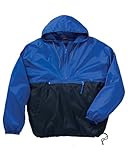 IMAGE OF Harriton Packable Nylon Jacket M750 blue Small