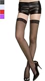 Fishnet Thigh High w/ Floral Lace Top