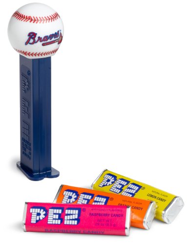 PEZ MLB Atlanta Braves, 0.87-Ounce Candy Dispensers (Pack of 12) by PEZ