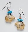 Earrings - Zuni Bear, Picture Jasper