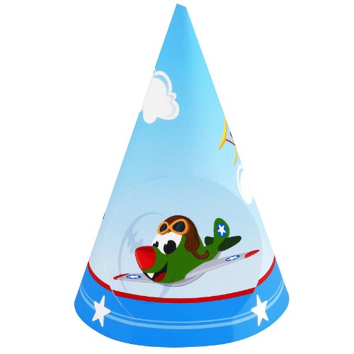 Airplane Adventure Cone Hats Party Supplies