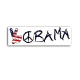 Obama for President Peace Bumper Sticker Decal