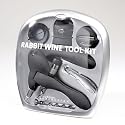 Metrokane Rabbit 6-Piece Wine-Tool Kit, Black
