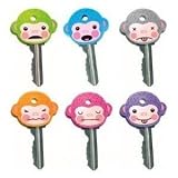 Fred Key Shirts MonKey Identifiers for your Keys, Set of 6 Monkeys