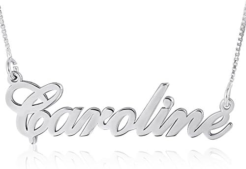 Sterling Silver Classic Personalized Name Necklace - Custom Made any Name