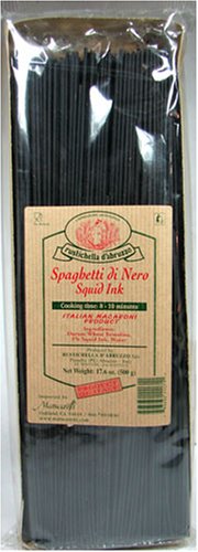 Rustichella D' Abruzzo Spaghetti Di Nero Black Squid Ink Pasta 17.6 Oz.