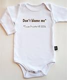 Don't Blame Me* - I Can't Vote Till 2026 long sleeve baby bodysuit / onesie - white, pink, blue or chocolate brown