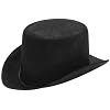 Stiffened Felt Top Hat: 5-1/2" Black