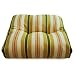 Wicker Seat Cushion- Alex Stripe Gold