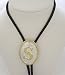 Silver/Gold Plated Monogram Letter "S" Bolo Tie