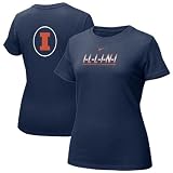 Nike Illinois Fighting Illini Navy Blue Ladies Uniform T-shirt