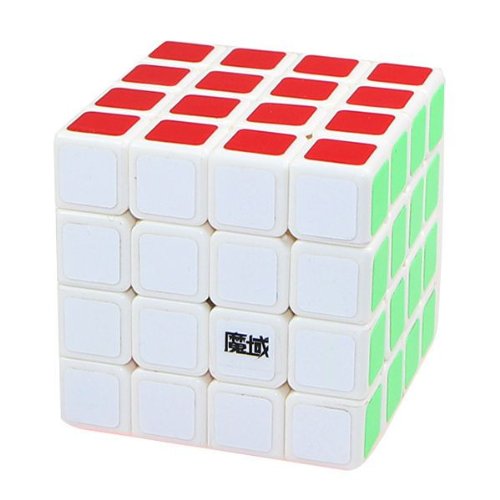 White 4x4x4 MoYu WeiSu Puzzle