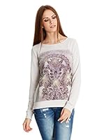 Broadway NYC Sudadera Cher (Gris Claro / Rosa)