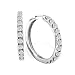 1/4ct Diamond Hoops in 14k White Gold
