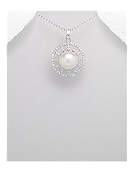 CZ Pendant Necklace In 92.5 Sterling Silver