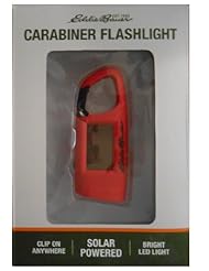 Home Improvement: Eddie Bauer Solar Powered Carabiner Flashlight (Red) - Eddie Bauer