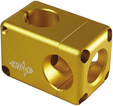 BRAVE Vorbau Airbase Stem, gold Vorbau Freeride Downhill Fahrradteile
