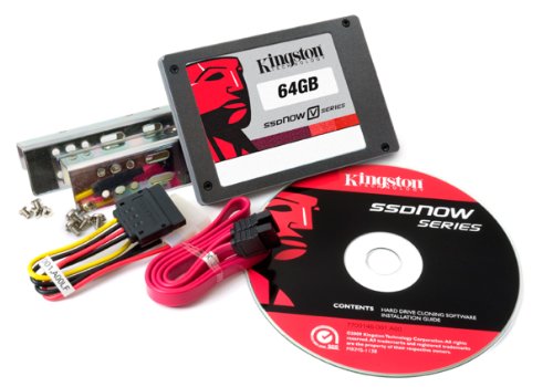 Kingston SSDNow V Series 64 GB SATA 3 GB/s 2.5- Inch Solid State Drive with Desktop Upgrade Kit Bundle SNV425-S2BD/64GB
