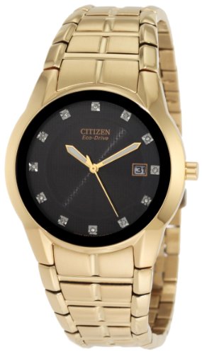 Citizen Men's BM6672-51G Dress Diamond Eco Drive Watch