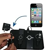 Gomadic Universal Charging Station for the Apple iPhone 4 and many other mobile devices - 2nd Generation Design - uses Gomadic TipExchange Technology - 4 tips included